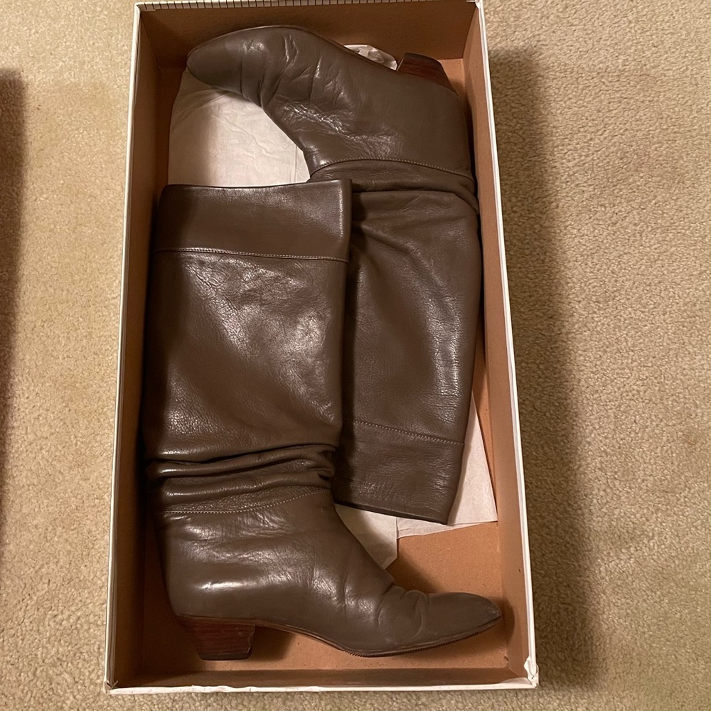 Vintage brown  slouchy boots